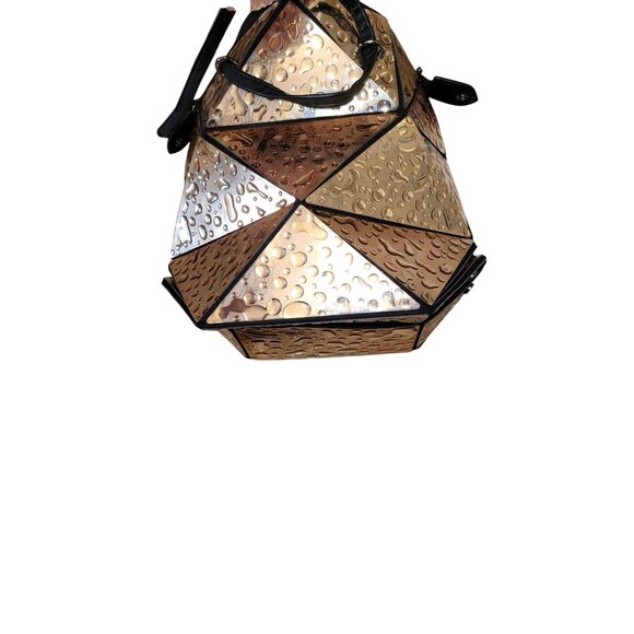 Geometric Metallic Patterned Tote Bag - Picture 7 of 9